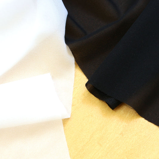 オルヌマンWF織物接着芯シリーズ|やわらか・ふつう 白/黒(30W/30B/50N-W/50N-B)