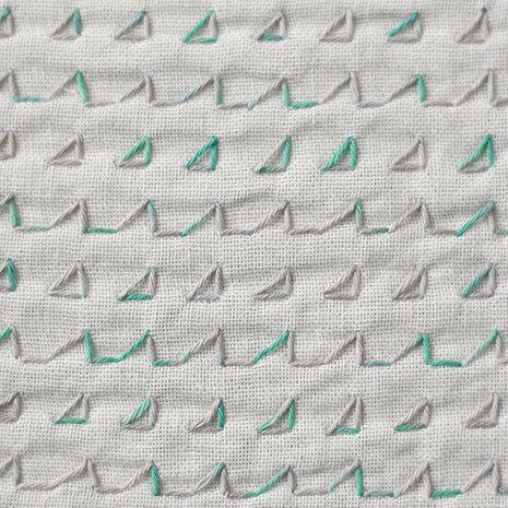 DARUMA ダルマ 刺し子糸〈細〉 2色カスリ カード巻き DRM2400-301 雨音