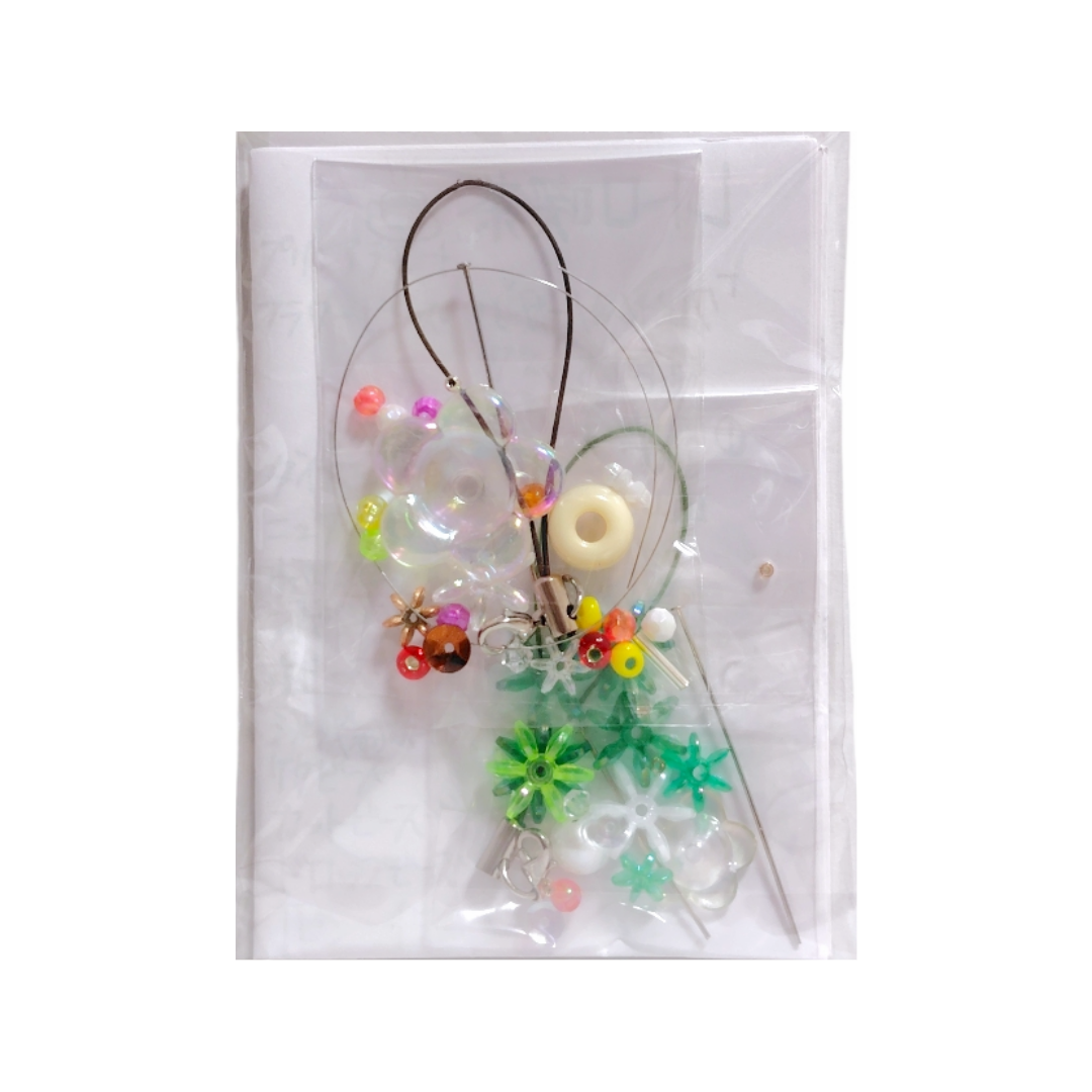 レトロ喫茶のストラップのキット (クリームソーダ&プリンアラモード)2個入り B-2120