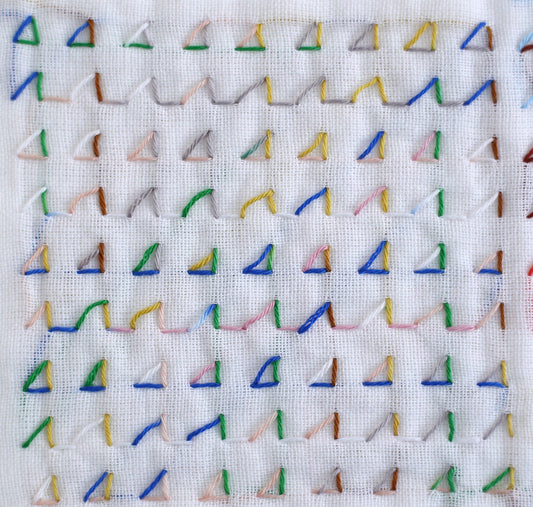 DARUMA ダルマ 刺し子糸〈細〉 8色カスリ カード巻き DRM2400-502 七夕