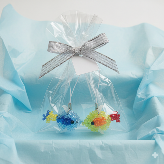 カラフル・熱帯魚のストラップのキット 2個入り B-2301