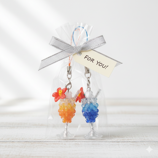 ハワイアン・カクテルのストラップのキット Col.B オレンジとブルー 2個入り C-624