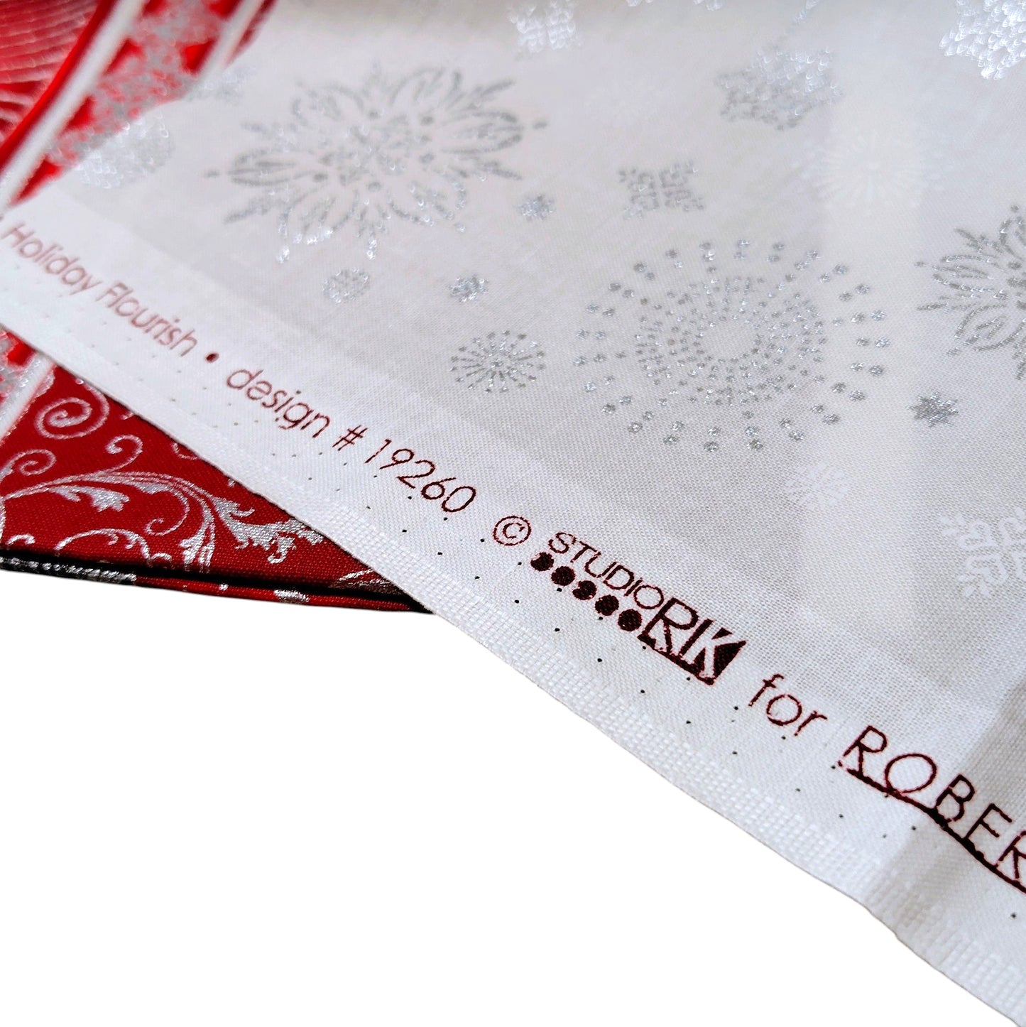 クリスマス装飾 壁掛け布 クリスマスツリー メタリックプリント Robert Kaufman Holiday Flourish アメリカ直輸入 パネル生地 60×110cm