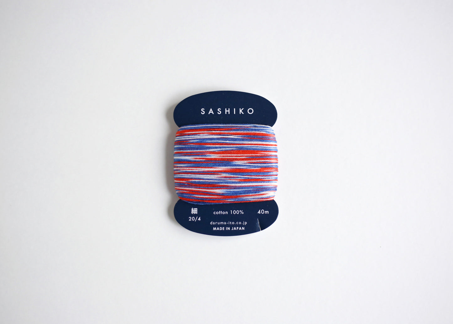 DARUMA ダルマ 刺し子糸〈細〉 3色カスリ カード巻き DRM2400-401 金魚すくい