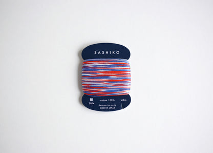 DARUMA ダルマ 刺し子糸〈細〉 3色カスリ カード巻き DRM2400-401 金魚すくい