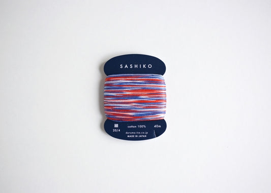 DARUMA ダルマ 刺し子糸〈細〉 3色カスリ カード巻き DRM2400-401 金魚すくい