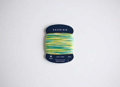 DARUMA ダルマ 刺し子糸〈細〉 3色カスリ カード巻き DRM2400-402 かき氷