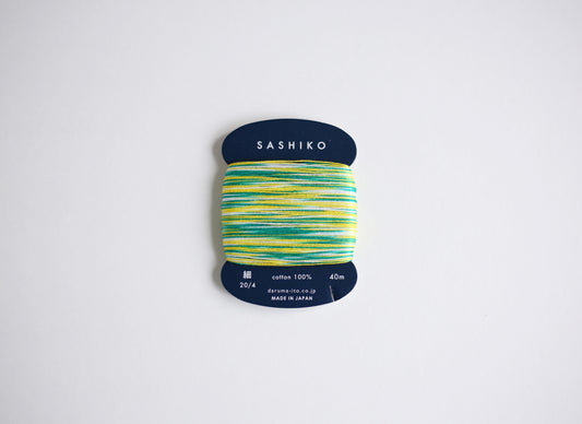 DARUMA ダルマ 刺し子糸〈細〉 3色カスリ カード巻き DRM2400-402 かき氷