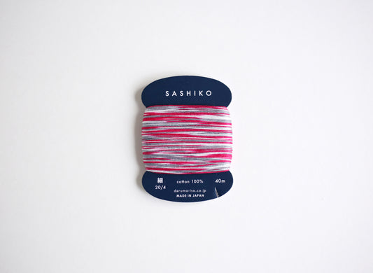 DARUMA ダルマ 刺し子糸〈細〉 3色カスリ カード巻き DRM2400-403 朝顔