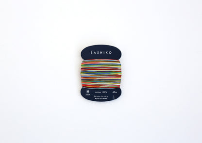 DARUMA ダルマ 刺し子糸〈細〉 8色カスリ カード巻き DRM2400-501 紙ふうせん