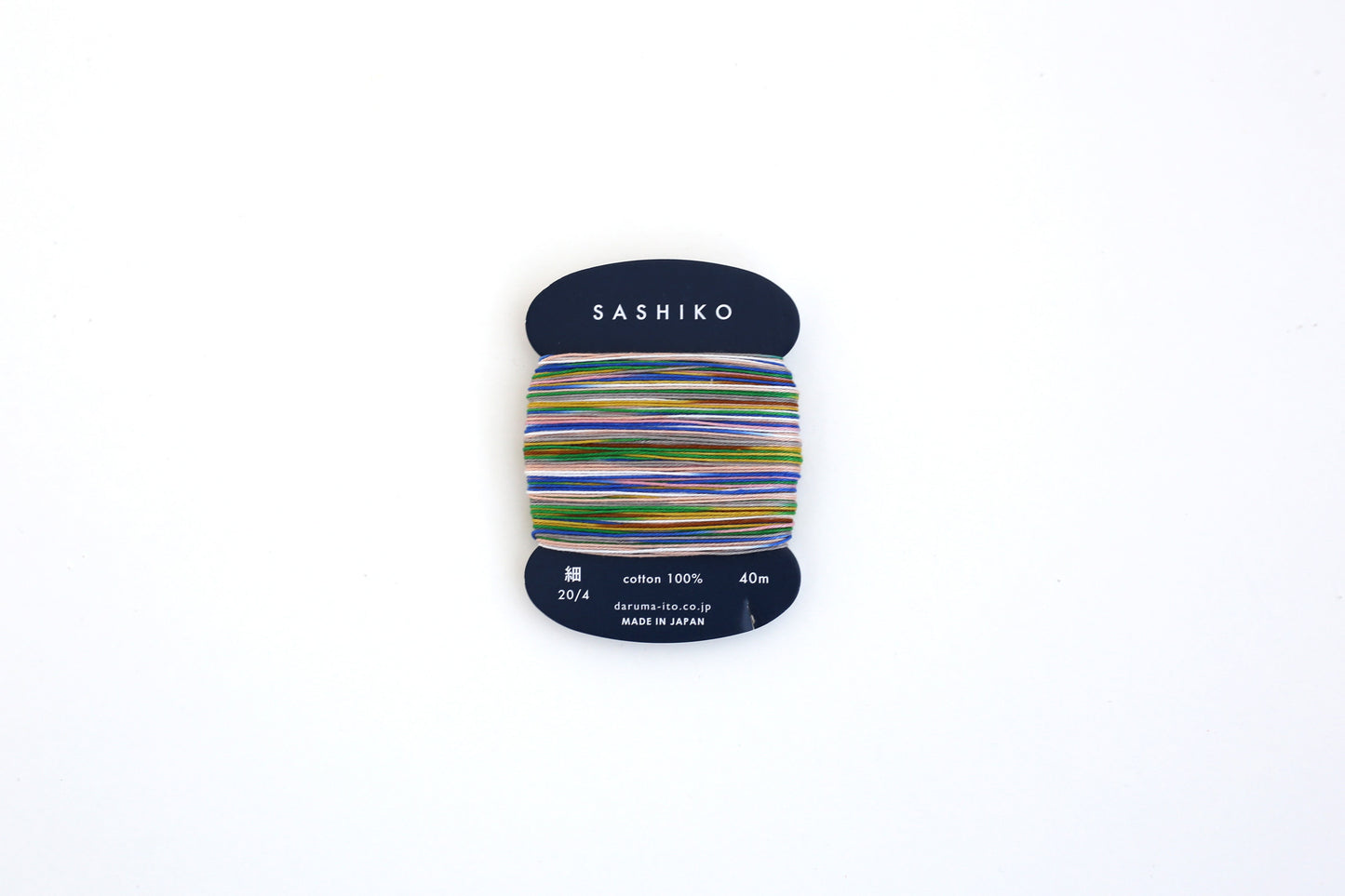 DARUMA ダルマ 刺し子糸〈細〉 8色カスリ カード巻き DRM2400-502 七夕