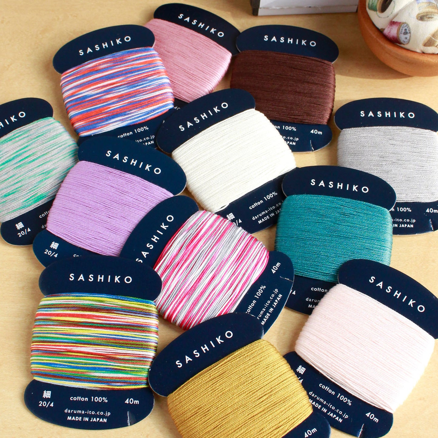 DARUMA ダルマ 刺し子基本セット ｜届いてすぐに始められる29点入りスターターキット