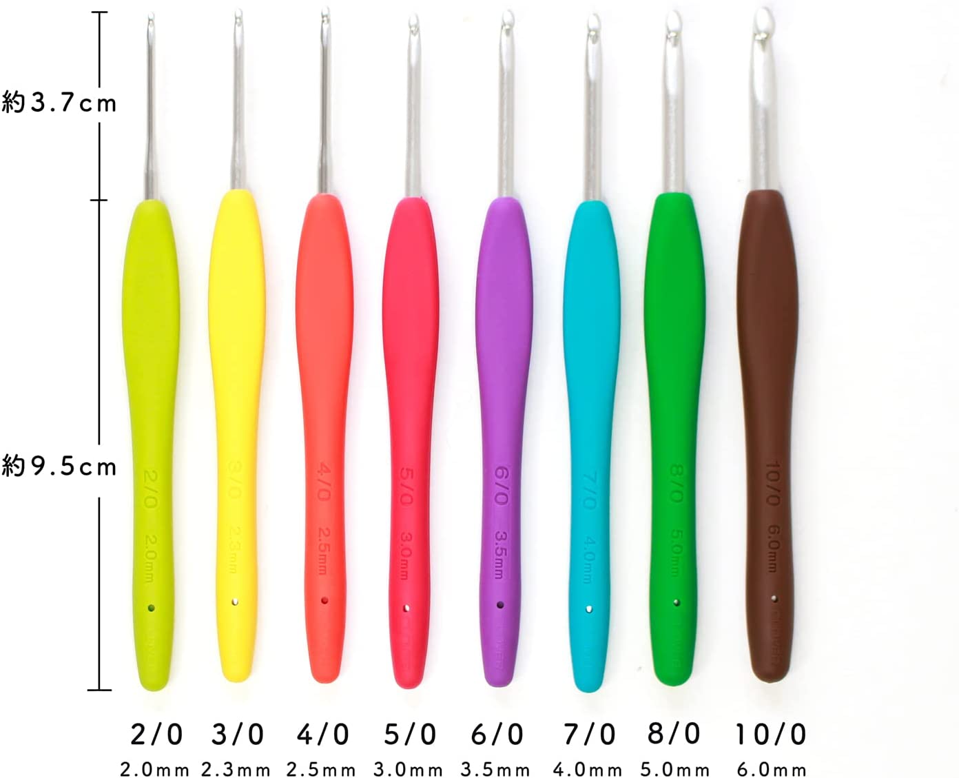 Clover クロバー かぎ針 アミュレ 43-321 8本セット