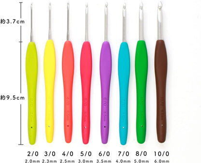 Clover クロバー かぎ針 アミュレ 43-321 8本セット