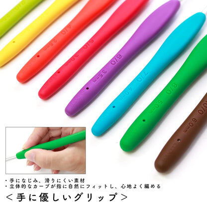 Clover クロバー かぎ針 アミュレ 43-321 8本セット