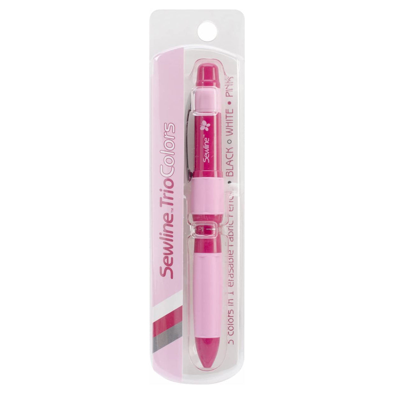 Sewline Trio Colors 3-Color Mechanical Pencil (Black, White, and Pink Leads) FAB50030