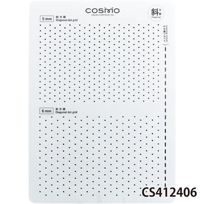 LECIEN COSMO Sashiko Tenplate 刺し子テンプレート 正方眼4種類 斜方眼4種類 全8種類