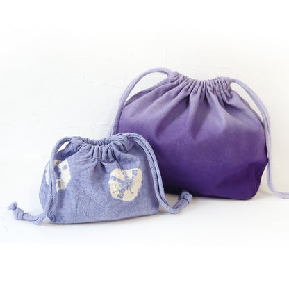 ハンドメイド用 コットンポーチ巾着 生成り S/Mサイズ ES320/ES321