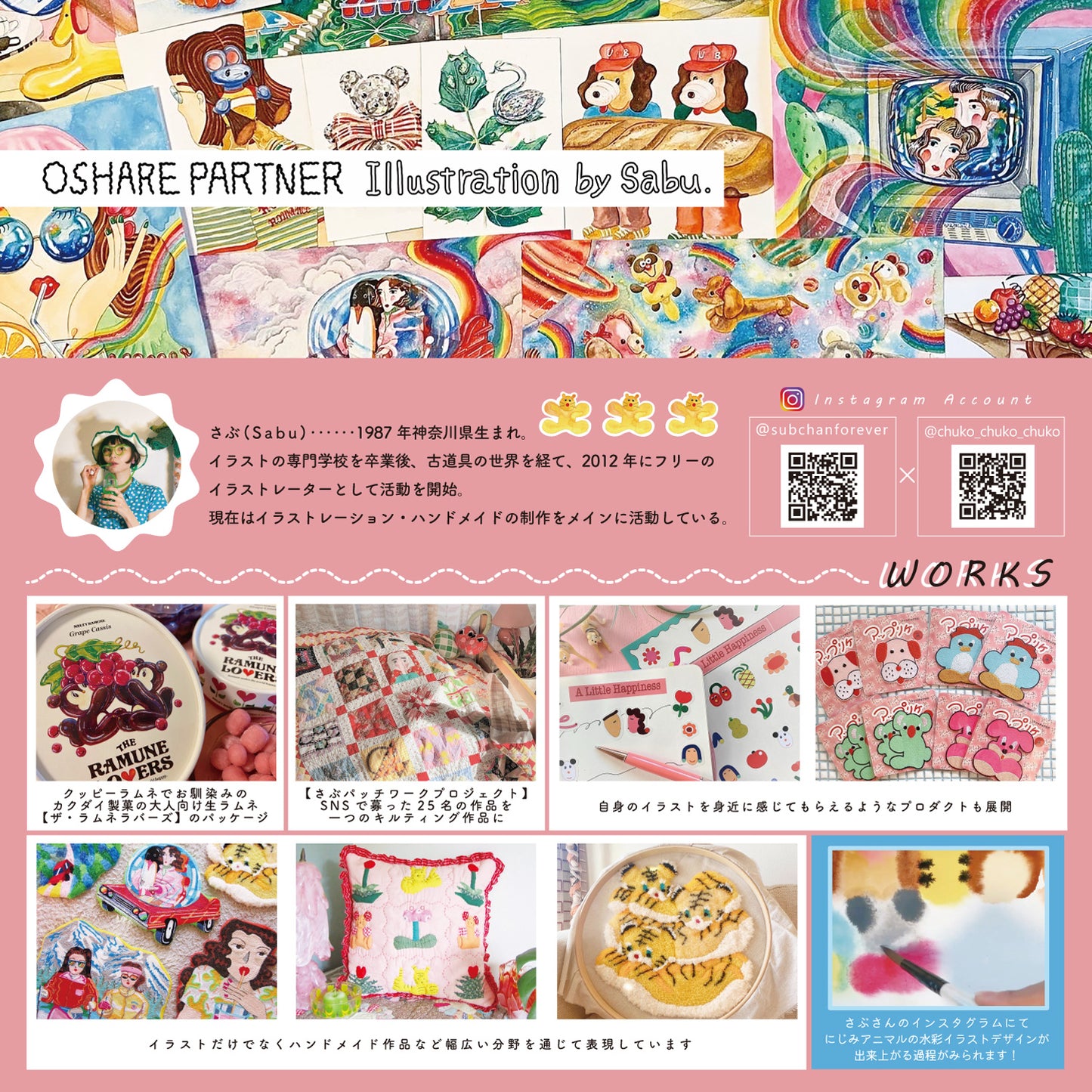 ハンドメイド素材 パネル生地 ハッピーホリデー クリスマス sabuさんコラボ 水彩イラスト 110×50cm