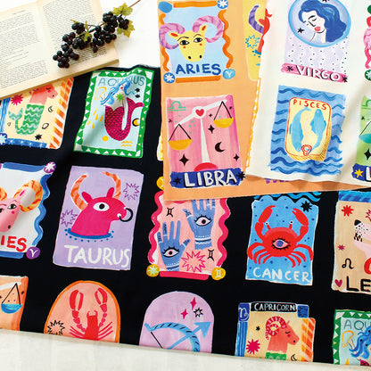 ハンドメイド素材 パネル生地 12星座 ZODIAC Maison de Fabric USAコットン 日本製 110×90cm