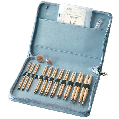 Clover クロバー 〈匠〉輪針セット-コンボ・ロング CL45-151｜竹製・組み替え式輪針セット