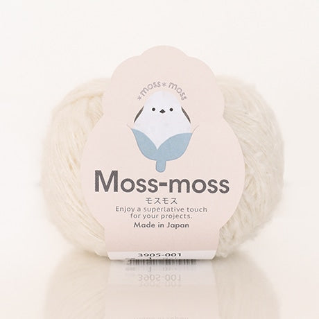 ハマナカ モスモス 並太毛糸 No.001 ウール50% 綿50% 25g玉巻（約105m）