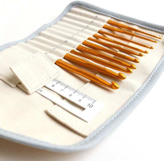 Clover クロバー かぎ針セット 43-405 収納ケース付き 10本セット