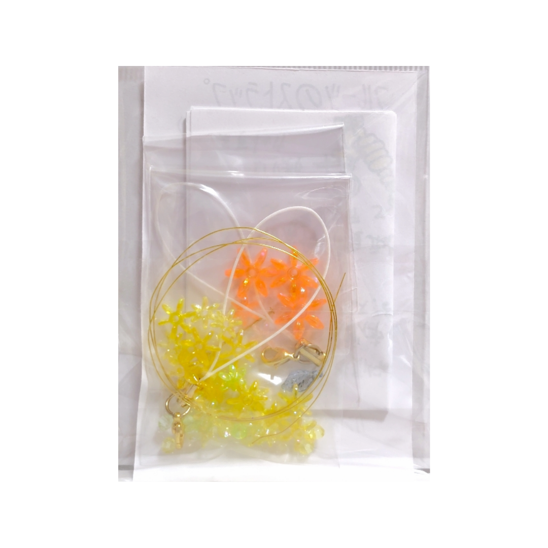 フルーツのストラップのキット (バナナとオレンジ) 2個入り B-2112