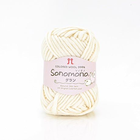 Hamanaka Sonomono Gran (Roving) Extra Thick Yarn No. 161, 80% Wool, 20% Alpaca, 50g Ball (Approx. 50m)