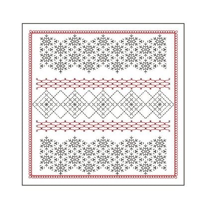 Olympus オリムパス 刺し子布パック 花ふきん La Bouquetiere Snowflake (白) H-1115