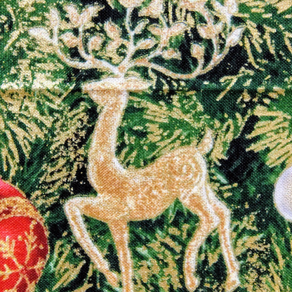 クリスマス装飾 壁掛け布 クリスマスツリー 金彩プリント Timeless Treasures アメリカ直輸入 パネル生地 61×112cm