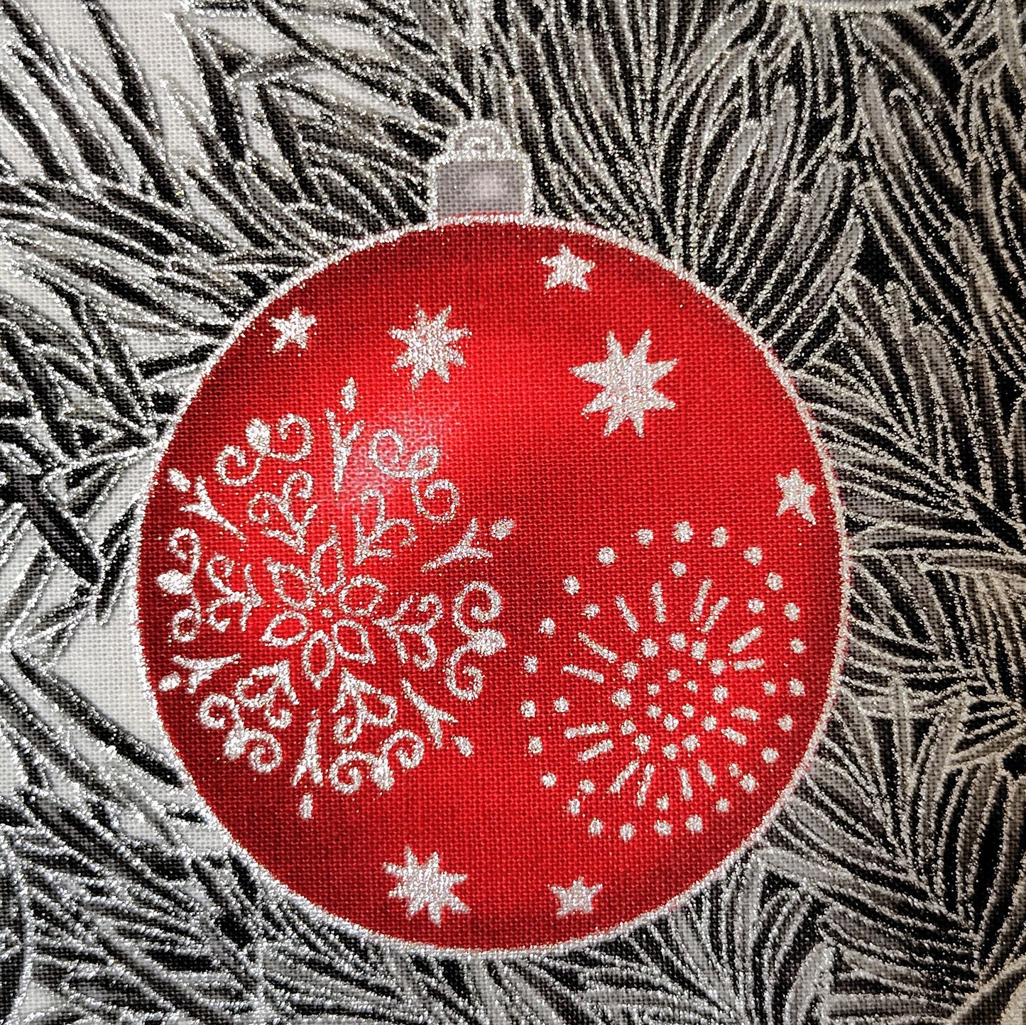 クリスマス装飾 壁掛け布 クリスマスツリー メタリックプリント Robert Kaufman Holiday Flourish アメリカ直輸入 パネル生地 60×110cm