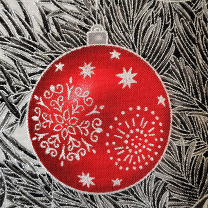 クリスマス装飾 壁掛け布 クリスマスツリー メタリックプリント Robert Kaufman Holiday Flourish アメリカ直輸入 パネル生地 60×110cm