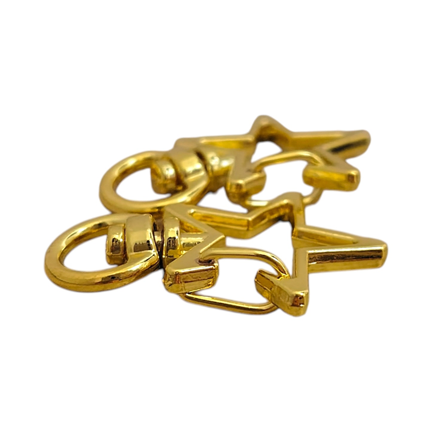 星型チャームナスカン（2個入）ピンクゴールド／ゴールド／ アンティーク／ブラック 約35mm