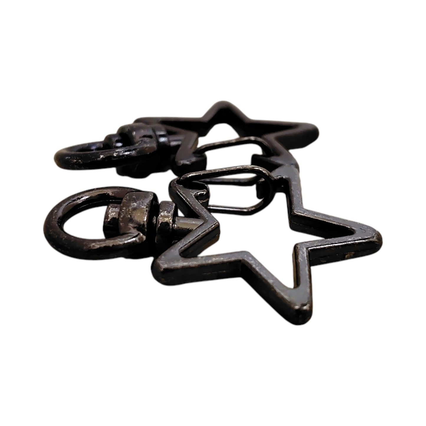星型チャームナスカン（2個入）ピンクゴールド／ゴールド／ アンティーク／ブラック 約35mm