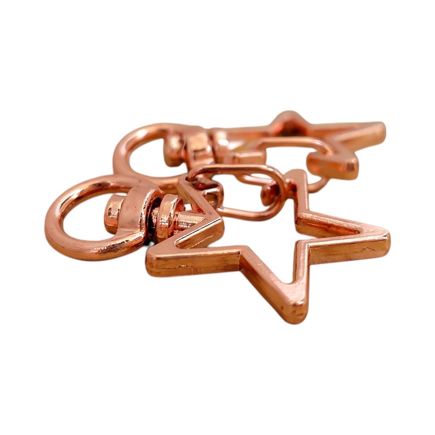 星型チャームナスカン（2個入）ピンクゴールド／ゴールド／ アンティーク／ブラック 約35mm