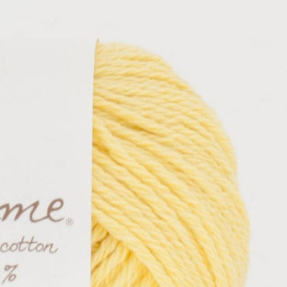 ハマナカ ポーム ベビーカラー 中細 毛糸 No.301 オーガニックコットン100% 25g玉巻（約70m）