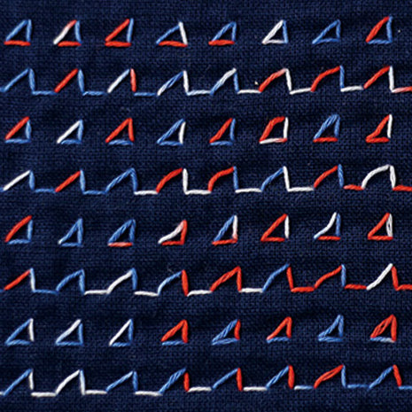 DARUMA ダルマ 刺し子糸〈細〉 3色カスリ カード巻き DRM2400-401 金魚すくい