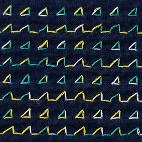 DARUMA ダルマ 刺し子糸〈細〉 3色カスリ カード巻き DRM2400-402 かき氷