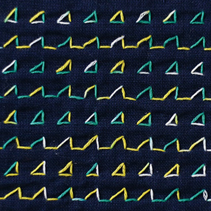 DARUMA ダルマ 刺し子糸〈細〉 3色カスリ カード巻き DRM2400-402 かき氷