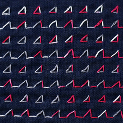 DARUMA ダルマ 刺し子糸〈細〉 3色カスリ カード巻き DRM2400-403 朝顔