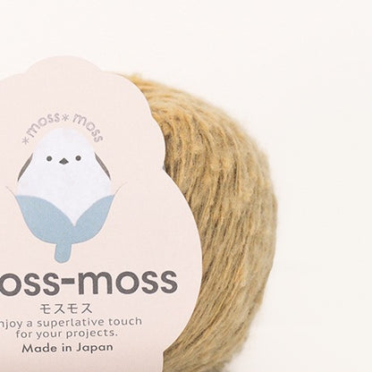 ハマナカ モスモス 並太毛糸 No.005 ウール50% 綿50% 25g玉巻（約105m）