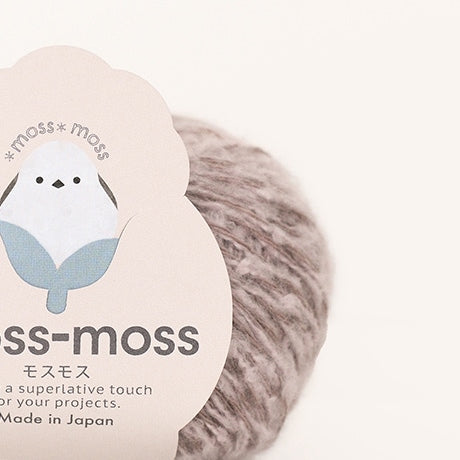 ハマナカ モスモス 並太毛糸 No.006 ウール50% 綿50% 25g玉巻（約105m）