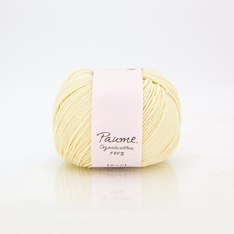 ハマナカ ポーム ベビーカラー《クロッシェ》 中細 毛糸 No.603 オーガニックコットン100% 25g玉巻（約110m）
