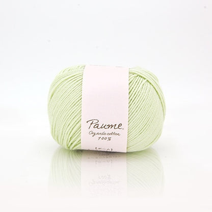 ハマナカ ポーム ベビーカラー《クロッシェ》 中細 毛糸 No.604 オーガニックコットン100% 25g玉巻（約110m）