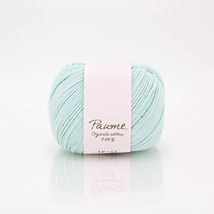 ハマナカ ポーム ベビーカラー《クロッシェ》 中細 毛糸 No.606 オーガニックコットン100% 25g玉巻（約110m）