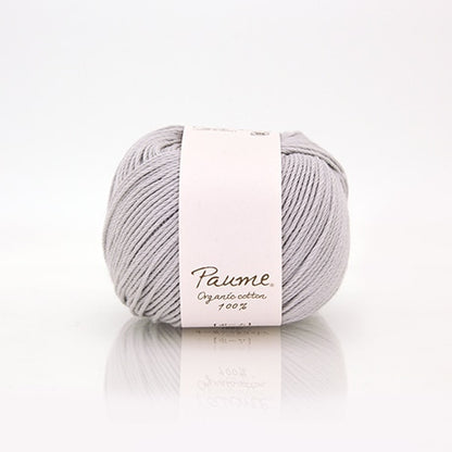 ハマナカ ポーム ベビーカラー《クロッシェ》 中細 毛糸 No.607 オーガニックコットン100% 25g玉巻（約110m）