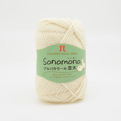 Hamanaka Sonomono Alpaca Wool Medium Yarn No. 061, 60% Wool, 40% Alpaca, 40g Ball (Approx. 92m)
