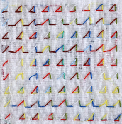 DARUMA ダルマ 刺し子糸〈細〉 8色カスリ カード巻き DRM2400-501 紙ふうせん