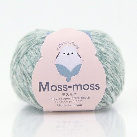 ハマナカ モスモス 並太毛糸 No.009 ウール50% 綿50% 25g玉巻（約105m）